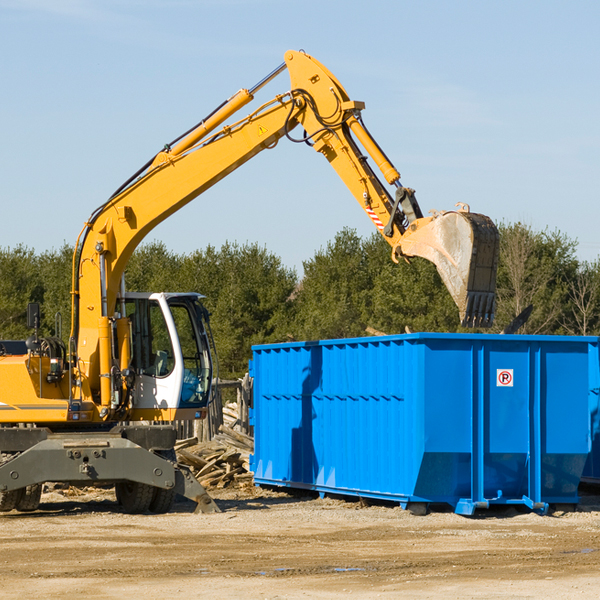 what are the rental fees for a residential dumpster in Algonquin MD